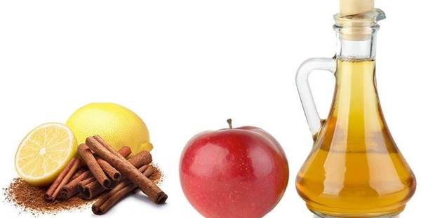 elma sirkesi, elma, tarçın ve limon ile detoks yapımı